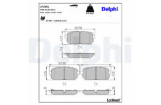 Sada brzdových destiček, kotoučová brzda DELPHI LP2051