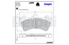 Sada brzdových platničiek kotúčovej brzdy DELPHI LP2057
