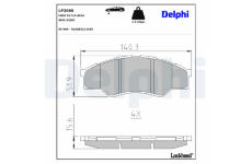 Sada brzdových platničiek kotúčovej brzdy DELPHI LP2060