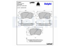 Sada brzdových platničiek kotúčovej brzdy DELPHI LP2062
