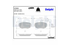 Sada brzdových platničiek kotúčovej brzdy DELPHI LP2064