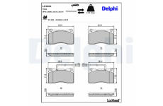 Sada brzdových destiček, kotoučová brzda DELPHI LP2066