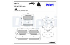 Sada brzdových destiček, kotoučová brzda DELPHI LP2073