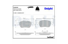 Sada brzdových platničiek kotúčovej brzdy DELPHI LP2079