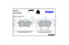 Sada brzdových destiček, kotoučová brzda DELPHI LP2125