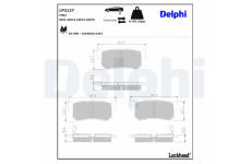 Sada brzdových destiček, kotoučová brzda DELPHI LP2127