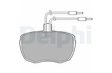 Sada brzdových destiček, kotoučová brzda DELPHI LP213