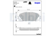 Sada brzdových platničiek kotúčovej brzdy DELPHI LP2135