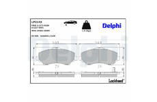 Sada brzdových platničiek kotúčovej brzdy DELPHI LP2143