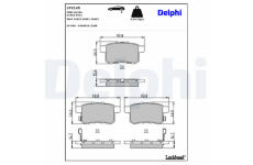 Sada brzdových platničiek kotúčovej brzdy DELPHI LP2145