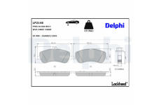 Sada brzdových platničiek kotúčovej brzdy DELPHI LP2146