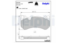 Sada brzdových platničiek kotúčovej brzdy DELPHI LP2149