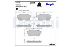 Sada brzdových platničiek kotúčovej brzdy DELPHI LP2170