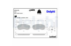 Sada brzdových platničiek kotúčovej brzdy DELPHI LP2173