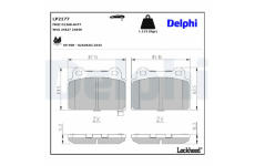 Sada brzdových destiček, kotoučová brzda DELPHI LP2177