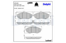 Sada brzdových destiček, kotoučová brzda DELPHI LP2183