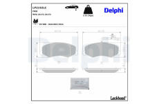Sada brzdových destiček, kotoučová brzda DELPHI LP2192LC