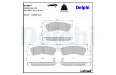 Sada brzdových platničiek kotúčovej brzdy DELPHI LP2197