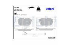 Sada brzdových platničiek kotúčovej brzdy DELPHI LP2198
