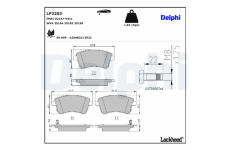 Sada brzdových destiček, kotoučová brzda DELPHI LP2203