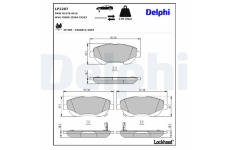 Sada brzdových platničiek kotúčovej brzdy DELPHI LP2207