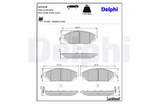 Sada brzdových platničiek kotúčovej brzdy DELPHI LP2218