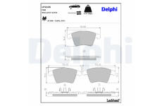 Sada brzdových platničiek kotúčovej brzdy DELPHI LP2225