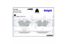 Sada brzdových platničiek kotúčovej brzdy DELPHI LP2286