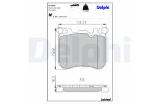 Sada brzdových platničiek kotúčovej brzdy DELPHI LP2287