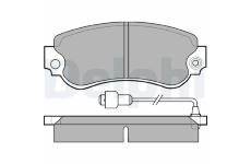 Sada brzdových destiček, kotoučová brzda DELPHI LP232