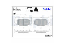 Sada brzdových destiček, kotoučová brzda DELPHI LP2499