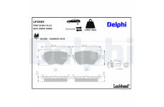 Sada brzdových destiček, parkovací brzda DELPHI LP2505