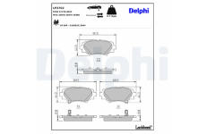 Sada brzdových platničiek kotúčovej brzdy DELPHI LP2702