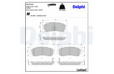 Sada brzdových platničiek kotúčovej brzdy DELPHI LP2710