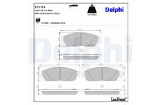 Sada brzdových destiček, kotoučová brzda DELPHI LP2714