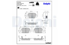 Sada brzdových destiček, kotoučová brzda DELPHI LP2761
