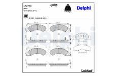 Sada brzdových platničiek, Parkovacia kotúčová brzda DELPHI LP2770