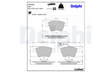 Sada brzdových destiček, kotoučová brzda DELPHI LP3142