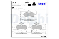 Sada brzdových platničiek kotúčovej brzdy DELPHI LP3147