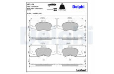 Sada brzdových destiček, kotoučová brzda DELPHI LP3168