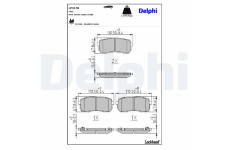 Sada brzdových platničiek kotúčovej brzdy DELPHI LP3178