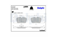 Sada brzdových platničiek kotúčovej brzdy DELPHI LP3187