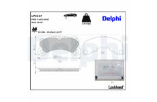 Sada brzdových platničiek kotúčovej brzdy DELPHI LP3217