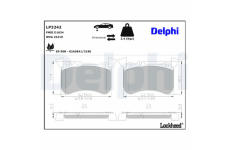 Sada brzdových destiček, kotoučová brzda DELPHI LP3242