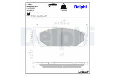 Sada brzdových platničiek kotúčovej brzdy DELPHI LP3271