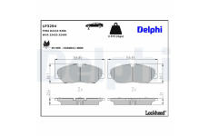 Sada brzdových platničiek kotúčovej brzdy DELPHI LP3294