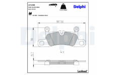 Sada brzdových platničiek kotúčovej brzdy DELPHI LP3298