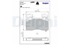 Sada brzdových platničiek kotúčovej brzdy DELPHI LP3366
