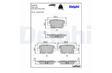 Sada brzdových platničiek kotúčovej brzdy DELPHI LP3373