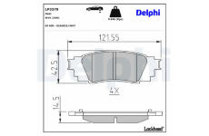Sada brzdových platničiek kotúčovej brzdy DELPHI LP3379